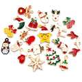 10pcs Enamel Christmas Charm Pendant for DIY Jewelry Making Necklace Bracelet Earring Findings Alloy Craft Jewelry Supplies