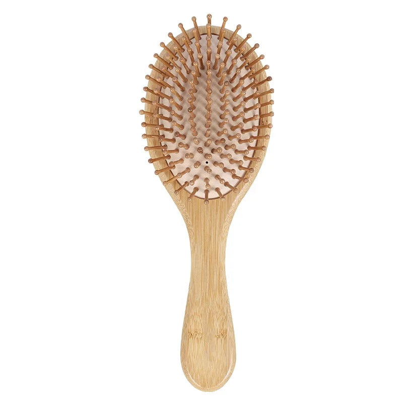 New Professional 100% Natural Bamboo Wooden Hair Massage Comb Wood Hair Brush