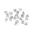 200pcs/lot Soft Silicone Rubber Earring Back Stoppers for Stud Earrings DIY Findings Accessories Bullet Ear Plugs
