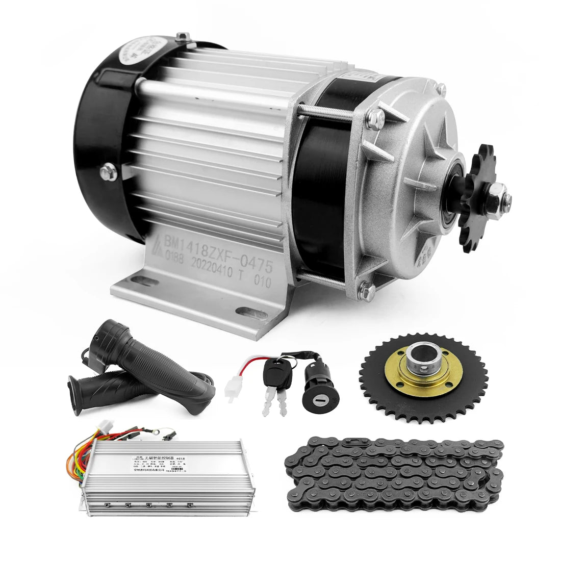48V 750W Low-speed Brushless Electric Motorized Rickshaw Engine Motor Conversion Electric Tricycle Kit