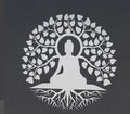 2022 Hot Sale Buddha Metal Wall Art Chakra Hanging Eid Decor for Yoga Living Room Home Gift Modern Wall Decor