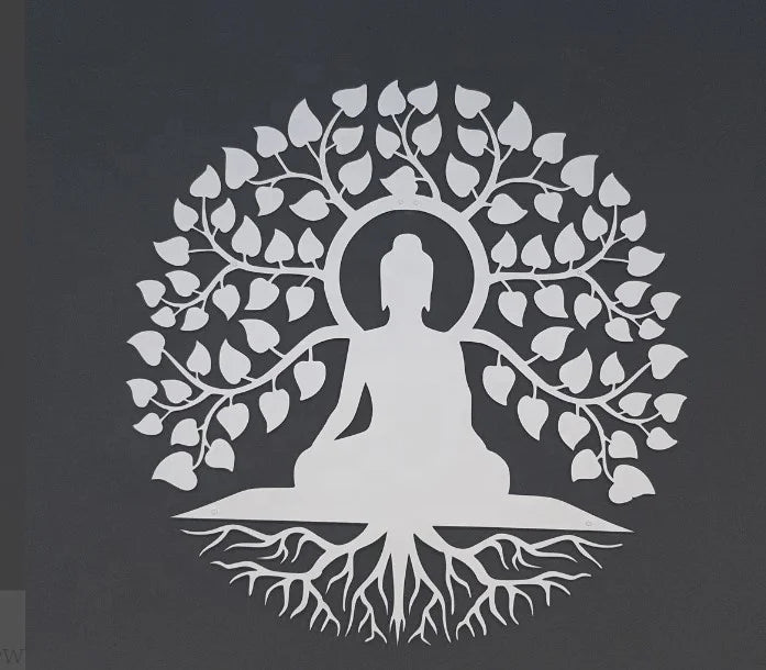 2022 Hot Sale Buddha Metal Wall Art Chakra Hanging Eid Decor for Yoga Living Room Home Gift Modern Wall Decor