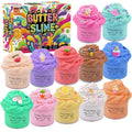 12 Color DIY Slime Butter Soft Stretchy and Non-sticky Cloud Slimes Making Set Toy Party Favors for Kids Gift