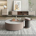 HANYEE Nordic Modern Tea Tables Creative Stainless Steel Frame Center Table for Top Grade Coffee Table Apartments and Villas