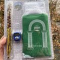 Muslim Rug Set Includes Muslim Prayer Mat Hat Beads Counter  for Muslim Prayers Eid Ramadan Gift
