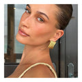 Hot Selling Earrings Gold Plated 18k Jewelry for Women Dainty Earrings Stainless Steel Square Geometric Stud Earrings for Women