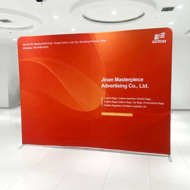 New Promotional Display Aluminum Alloy Elastic Cloth Bracket for Quick Exhibition Custom Banner Display Rack