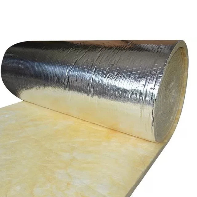 air Conditioner Flexible Thermal Insulation No Itch Fiber Glass Wool Blanket Isolant Laine De Veneer HVAC System