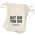 6x8 Inch Drawstring Jute Linen Hangover Kit Gift Bags Bachelor Party Bachelorette Bridal Shower Pouches