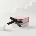 Wholesale Book Shape Luxury Gift Case Ring Box Paper Rigid Packaging for Earrings Jewelry with Ribbon
