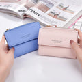 Factory  Wallet Women's Leather Short Wallet Korean Version 80% Small Multi-Card PU Purse