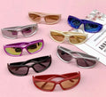 Newest Fashion Reflective Lens Boy Bike Shades Y2K Children's Vintage Sun Glasses Kids Sport Wrap Sunglasses