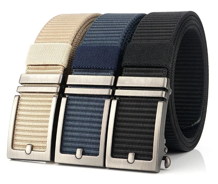 Hot Selling New Design Men's Nylon Ratchet Belt Wide Webbing Casual Fabric Belts for Golf & Outdoor for Trousers