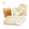 Eco-friendly 3.15" Soft Round Reusable Hemp Makeup Remover Pads Cosmetic Tools Organic Hemp Cotton Towel