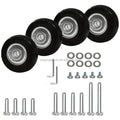 Silent Universal Rubber Caster Luggage Wheel for Trolley Case Bag Plastic Bearing Repair Replacement Wheel Suitcase