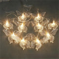 Indoor Venue Wedding Acrylic Butterfly Chandelier Christmas Ceiling Decoration for Shopping Window Stair Layout for Hall Venue