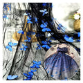 2025 Lace Butterfly 3D Embroidery Lace Fabric Tulle Summer Children's Dresses Headdress Diy Butterfly Mesh Fabric