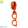 Fashion Shoes Brand Zipper Pull Charms Designer Handbags Decorative Name Zipper Slider Tags for Wallet