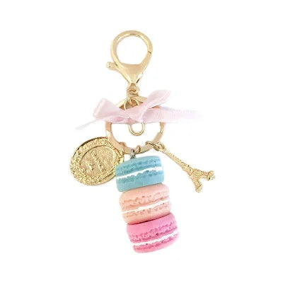 Wholesale Creative Macaroni Keychain Metal Pendant Promotional Gift