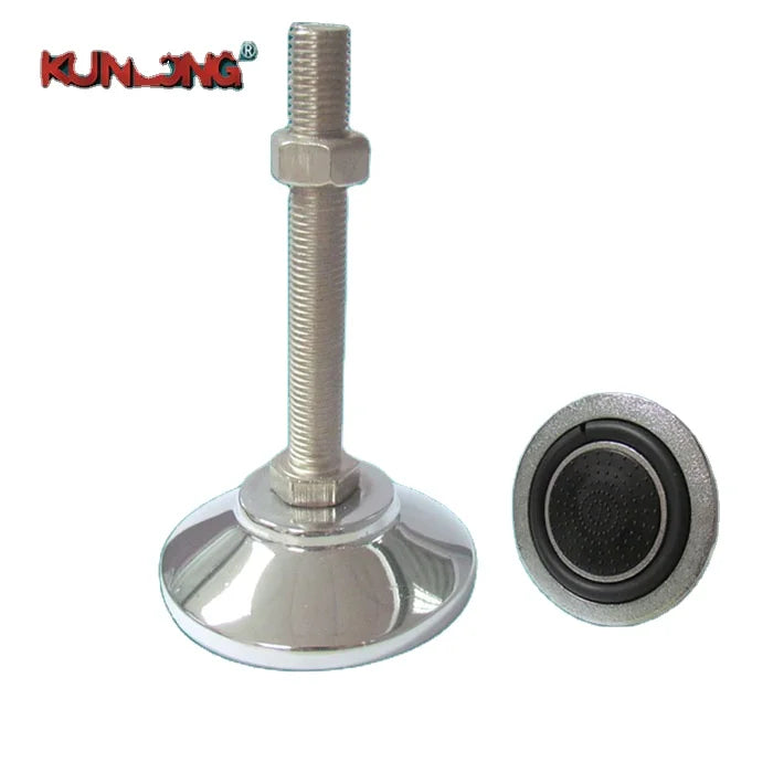 FT-T120 Anti-Vibration Adjustable Leveling Feet  Heavy Industrial Equipment Foundation Leg With Rubber Pad