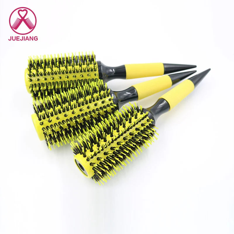 Beauty Fever Salon Use Plastic Handle Boar Bristle Common Comb for Curly Hair Tools