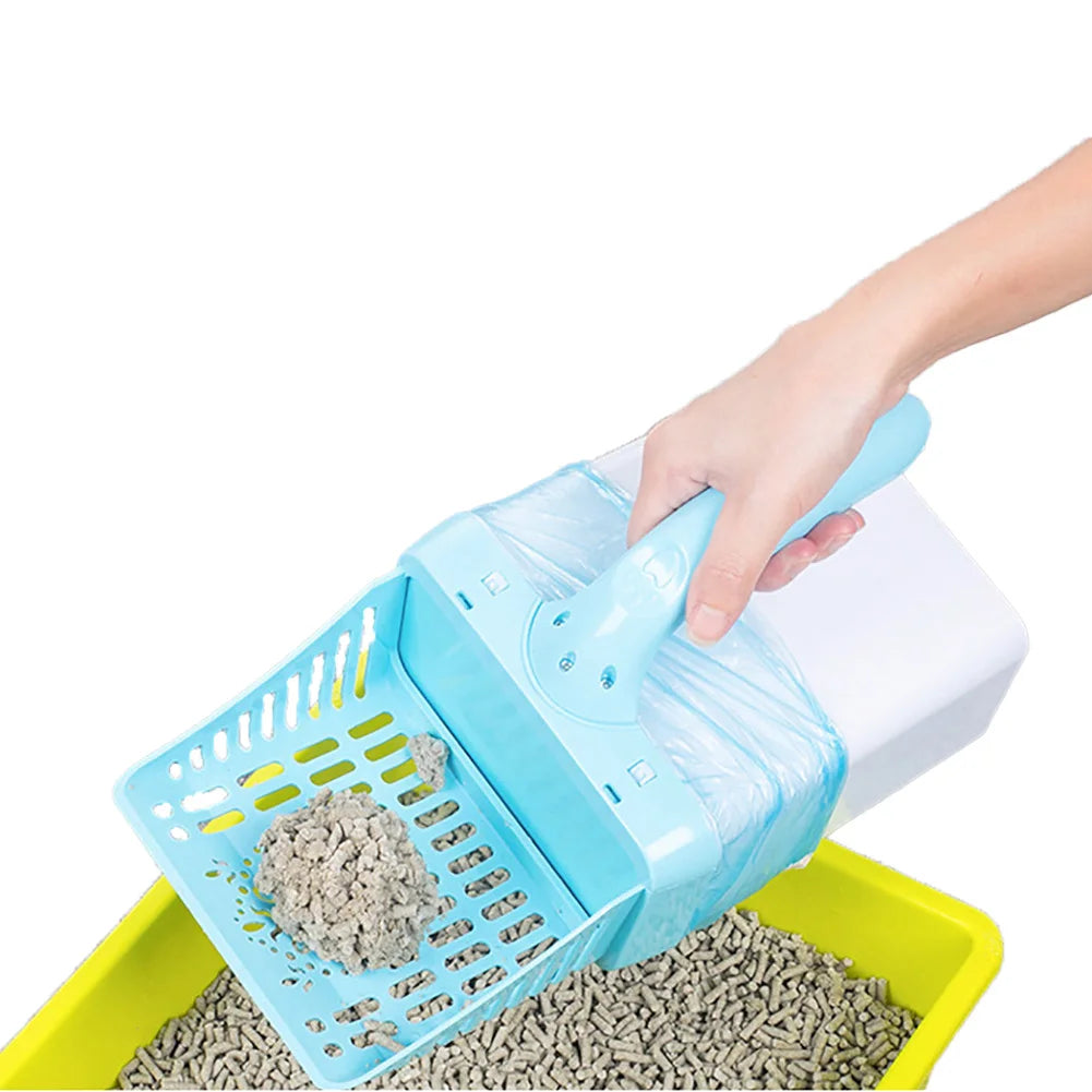 Plastic Cat Litter Shovel and Pet Neater Scooper Hollow Dog Sand Cleaning Sifter for Cats Sand Scoops