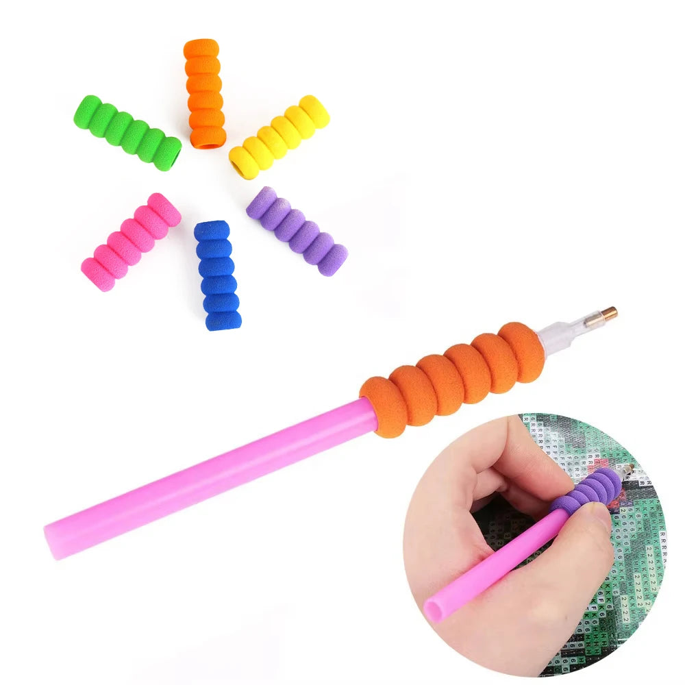LS Printed Diamond Painting Tools Cheap DIY Embroidery Accessories with Non-Slip Pen Case Pencil Cover Diamond Painting Pen