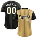 Authentic Block Style Pinstripe Baseball Jersey Custom Color Two-Tone Breathable Jersey Plus Size Softball Wear