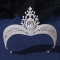 Bridal Princess Birthday Crystal Tiaras Rhinestone Silver Tiaras Crown Bridal Hair Accessories