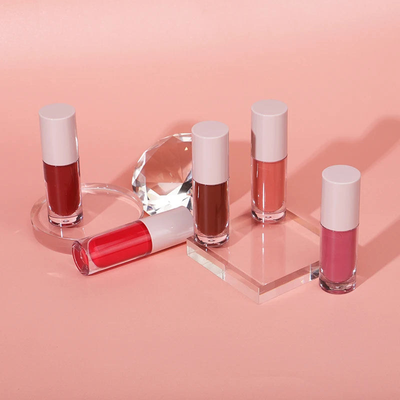 Oem Makeup Lipgloss Bulk Pigmented Lipgloss Cute Custom Lipgloss Display