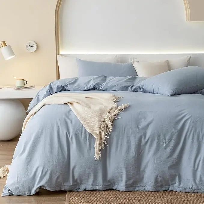 Wholesale 100% European Linen Bed Duvet Cover Sets  Sheet Set Luxury Pure Flax  Linen Bed Sheets