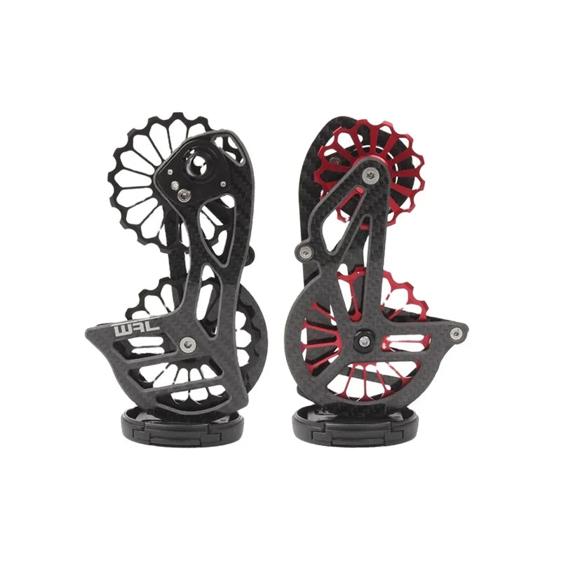 17T Road Bike Carbon Fiber Ceramic Bearing Guide Wheel Suitable for Rear Derailleur 5800/6800/7000/R8000 Bicycle Parts