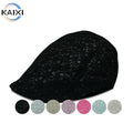 Korean Summer Mesh Beret Men's and Women's Summer Duck Hat Couple Hat Women's Hollow Breathable Sun Hat Beret