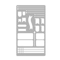 Custom Laser Cutting Diy Patterns Metal Stencil Bookmark for Bullet Journals