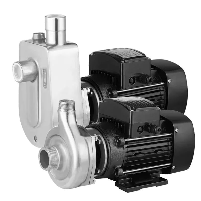 304 Stainless Steel Electric Self-Priming Chemical Pump Food Grade Large Flow Acid Alkali Resistant for Industry