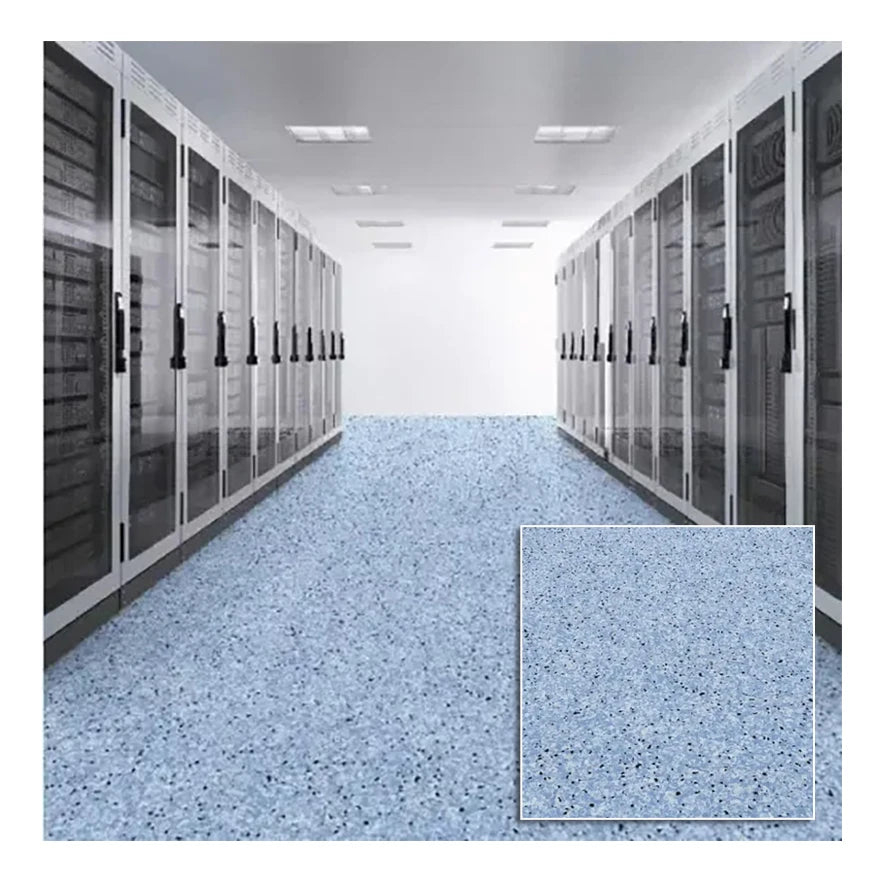 Computer Laboratory 2 20m Homogeneous Conductive PVC Floor Anti Static Electrostatic Conductive Vinyl Floor Roll