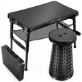 Modern Portable Outdoor Table Latest Retractable Foldable Camping Table Telescopic Adjustable Collapsible Plastic Features