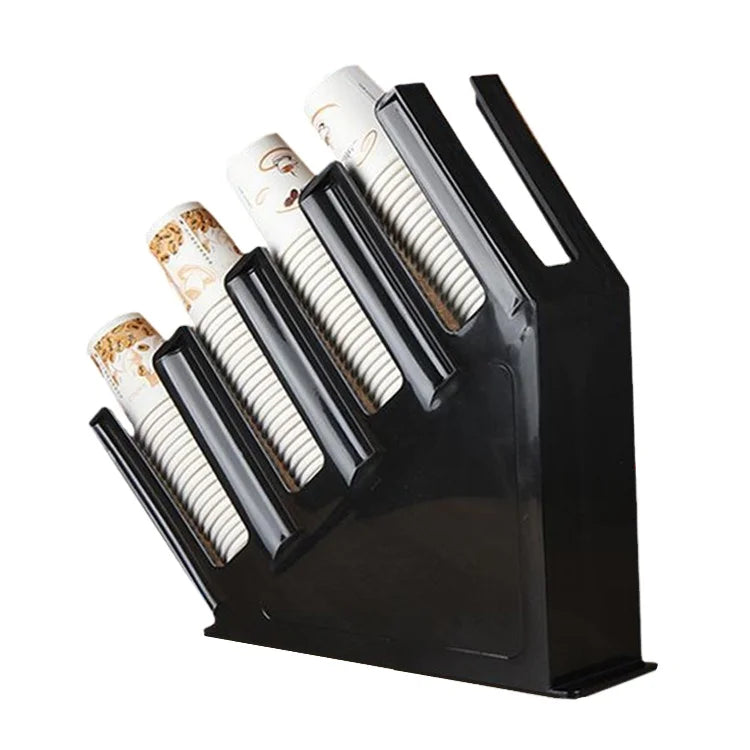 Black Color Plastic Cup Holder Organizer for Disposable Paper or Plastic Cups