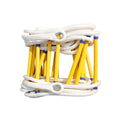 Folding Anti-Slip Portable Customized Polyester/Nylon Rope Ladder 10 Meters White Spring Cylinder Balance Mechanism 20kg