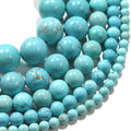 Factory Wholesale Turquoise Beads Gemstone DIY Jewelry Natural Stone Turquoise Beads Loose Stone Beads