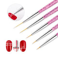 Professional Nail Supplies 5 Sets of Nylon Line Drawing Pen for Nail Art