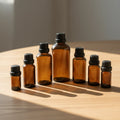 Beautiful 10ml Brown Glass Bottle for Essential Oils 30ml Amber 50ml Cosmetic Package 100ml Perfume Bottle