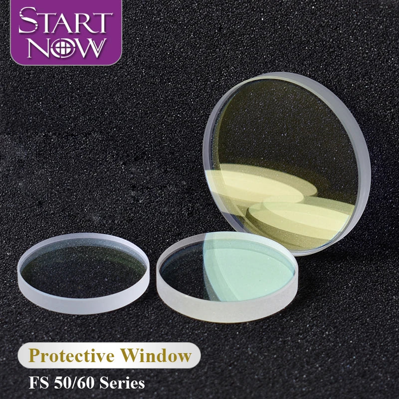 Startnow Laser Protective Windows Lens Dia.50/60 Series 50x2 55*1.5mm Protection  Fiber Laser Cutting Machine Debris Shield Len