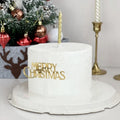 Customizable Acrylic Merry Christmas Cake Toppers New Year Party Supplies for Cake Decoration Number Shape Cake Accessory