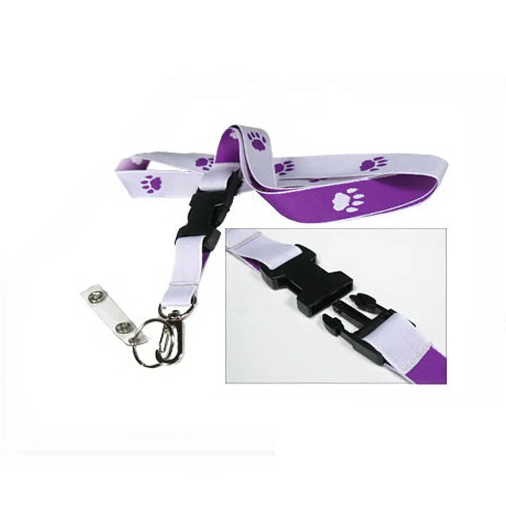 Fashion Customer Design Promotional Polyester Woven Customizable Badge Holder Lanyard