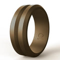 Single Pack Breathable Outdoor Sports Fitness Mens Rubber Wedding Rings Bands 8.0mm Width 2.5mm Thick Silicone Rings Men