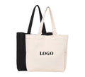 Custom Logo Printed Sublimation Blank Reusable Promotional Tote Bag with Ribbon Handle Customized Colors Polyester Cotton Canvas
