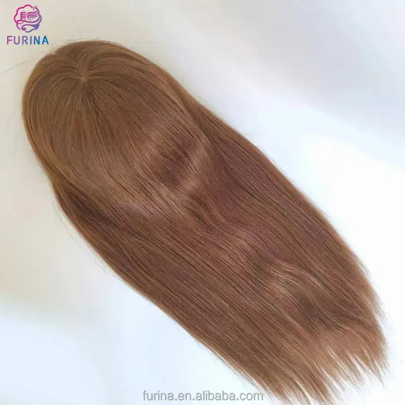 Fishing Net Design Soft Human Hair Topper Silk Top Hair Toupee Women Hairpieces