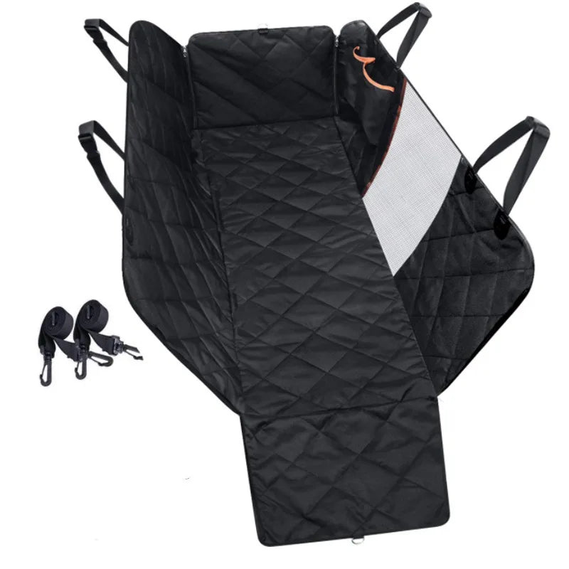 Hot Sell Waterproof Scratch Proof Nonslip Pet Dog Car Seat Cover  Mat  600D Oxford Heavy Duty Seat Cover for Dogs  Pet Backseat