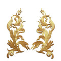 Gold and Sil Color Iron-on Embroidery Large Hot Press Back With Glue Appliques Stage Nightclub Clothing Dress Garment Patches